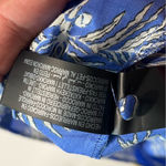 ZARA  Blue and White Palm Print Blouse Photo 5