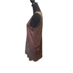 Green Faux Suede Taupe Dress Photo 2