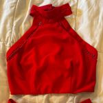B Darlin  Red Backless Two Piece Dress Photo 1