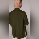 Whistles Khaki Rylee Relaxed Blazer in Khaki Green Size 2 Photo 2