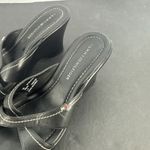 Tommy Hilfiger  Kerry Black Open Toe Platform Wedge Criss Cross Sandals Sz 7M Photo 4
