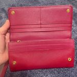 Prada  Crimson Leather Wallet Set Photo 7