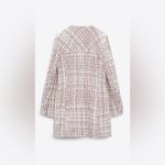 ZARA  Long Tweed Blazer Multicolored Photo 3