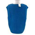 NWT Free people Beach Penny sweater vest blue sz M Size M Photo 3