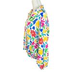 American Vintage Vintage 1980s GTI Silk Abstract floral Print windbreaker Jacket Streetwear Photo 2