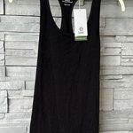 NWT Black Fitted racerback sleeveless bamboo Tank Top Photo 0
