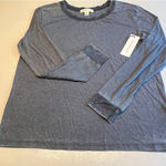 Treasure & Bond ‎ Women's Blue Long Sleeve Crew Neck T-Shirt Top Photo 0