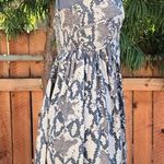 Parker Silk Snake Print Dress size M Photo 3