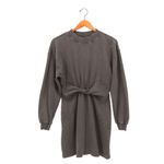 l*space Anthropologie L* Asher Long Sleeve Sweatshirt Dress Charcoal Gray L Photo 3