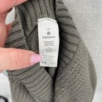 Lululemon On the Go Poncho Knit Sweater Zip One Size Gray Photo 8