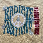 Wildfox  Statement Graphic Tee Shirt Mellow Yellow XL Radiate Positivity Wlt5030s Photo 2
