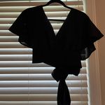 SheIn Black Cropped Top Photo 1