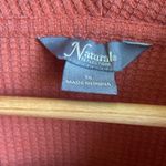 Natural Reflections  Cowl Neck Thermal Waffle Pullover (Sz 1X) Pumpkin Orange Photo 2