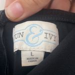 Jun & Ivy Francesca's Black Ladder Trim Mini: black Dress Photo 6