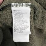 The North Face Womens Sweatshirt Green Fleece Snap Henley Hooded Large Photo 5