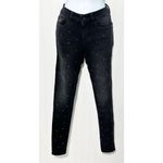 DL1961 Kershaw Emma Low Rise Skinny Ankle Jeans Rhinestones Bling Black Size 23 Photo 1