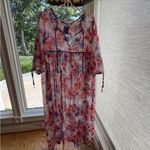 Johnny Was NEW  Summer Days Eyelet Colorful Resortwear Boho Midi Dress Size S Photo 2