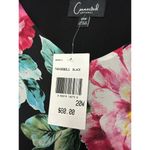 Connected Apparel NWT  Alyssa Floral Black Pink Spring Cape Ladies Dress SZ 20W Photo 4