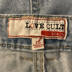 Love Cult Light Blue Cargo Jeans Size 15 Photo 4
