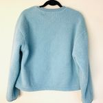 Gap Oversized Sherpa Sweatshirt in Blue size S Photo 4