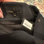 Maje Anthro black wool blend mini skirt with tulle mesh hemline size 38 medium Photo 9