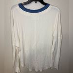 Free People New NWT  Jayson Ringer Tee Waffle Knit Thermal High Low Photo 7