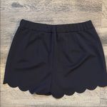Black Dressy Shorts with Scalloped Hem Size M Photo 1
