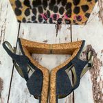 XOXO DENIM AND CORK SLINGBACK HEELS Photo 3