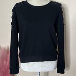 Betsey Johnson • performance sweatshirt with laced shoulder Photo 0