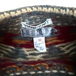 Vintage Renny Handknit Sweater 100% Shetland Wool Earthy Medium Brown Photo 5