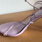 Cult Gaia NEW Soleil Ankle Tie Leather Sandals in Lavender 41 11 Photo 4
