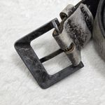 Diesel Vintage 90 Gray Leather Belt Size 90/36" Photo 2