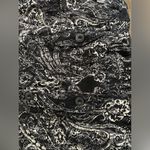 Christopher & Banks  Paisley‎ Lace Button Up Light Jacket Size L Black/White Long Photo 6