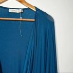 Costa Blanca New! Blue Cross Drape Front Top Size M/L Photo 1