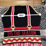 No Boundaries  Juniors Christmas Sweater Dress Ugly Holiday Tinsel Hem S 3-5 Photo 6