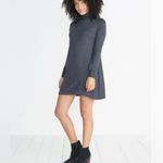 Marine layer Addison Turtleneck Sweater Dress, Dark Heather Gray Size Medium Photo 1