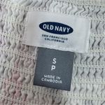 Old Navy  Tropical Floral Print Cami Sundress Fit Flare White‎ Pink Small Photo 9