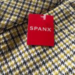 Spanx NWT $148  The Perfect Kick Flare Dijon Jacquard Plaid Ponte Crop Pants Photo 8