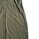 J.Jill  Women's Button Down Shirt Dress Olive Green Size Small Photo 3