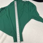 Kirundo Ribbed Top Green Women Pullover Long Sleeve Round Neck Crop Exposed Seam Size XL Photo 9