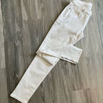 Banana Republic white zipper ankle skinny jeans size 26 Photo 0