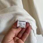 Boutique Women’s  V Neck Wide / Flare Leg White Sweater Set Size Small Photo 5