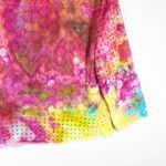 Willi Smith Eyelet Wonder  Small Cardigan Jacket‎ Handmade Tie Dye Open Lined 523 Photo 5