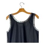 Marc by Marc Jacobs  Tank Top Women Small Black Exeter Floral Silk Metallic Mesh Photo 4