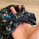 ZARA Ruffle Sleeve Pleated Shift Necktie Floral Dress Size S Photo 3