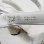 Franco Sarto  Womens 8 Oma Ankle Strap Sandal in White NEW Photo 8