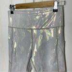 Zyia  Silver Camo Metallic Pocket Light n Tight Hi-Rise Capri 332 Photo 4