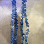 Blue Quartz Statement Necklace | Hand Photo 4