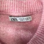 ZARA  Oversized Crewneck Sweater Pink Size Medium Photo 6