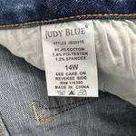 Judy Blue  Women's High Waist Skinny Fit Boho Embroidered Dandelion Jeans Sz 14W Photo 13